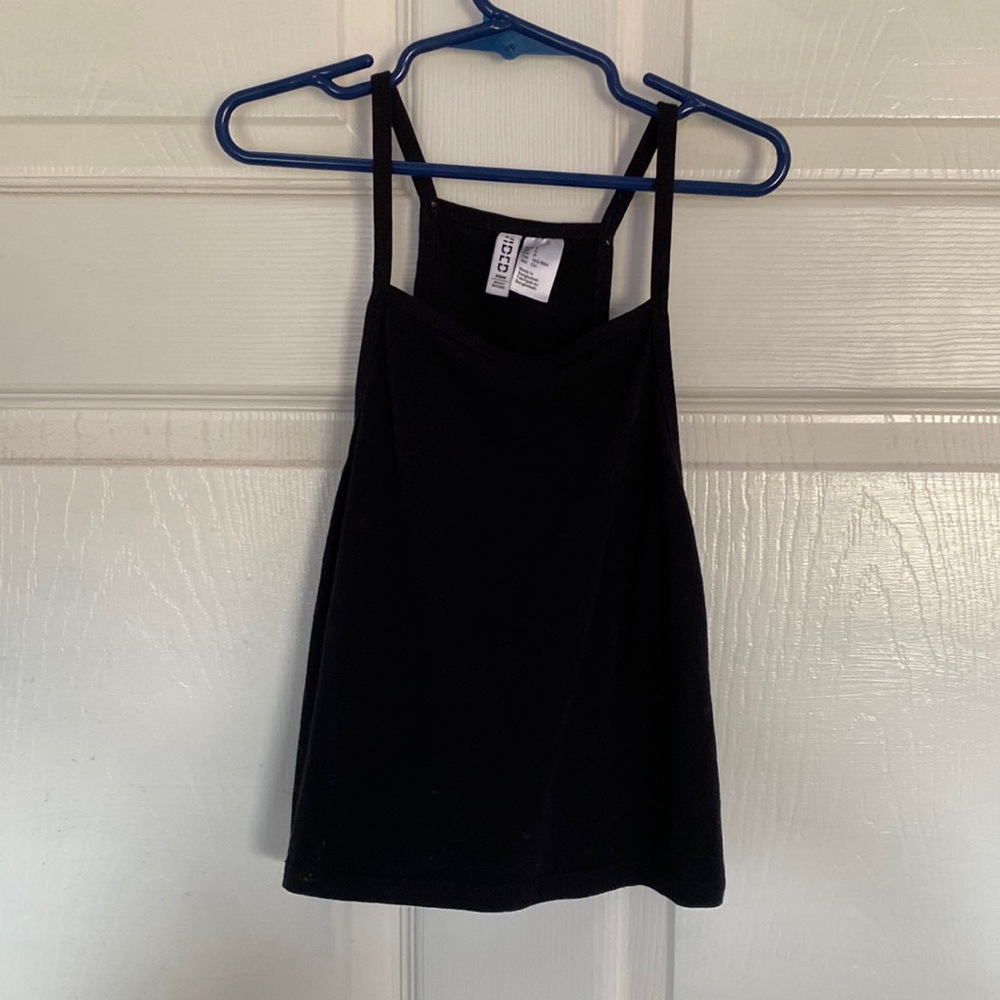 Black, Divided, halter top